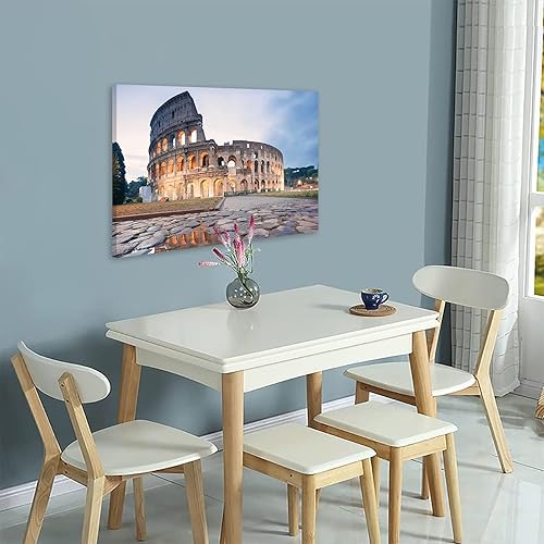 Miniatura 4 de Lienzo impreso para pared para el hogar y la oficina, decoración de pared de Italia, Roma, Coliseo, edificio, lienzo, cuadro de arquitecturas de la