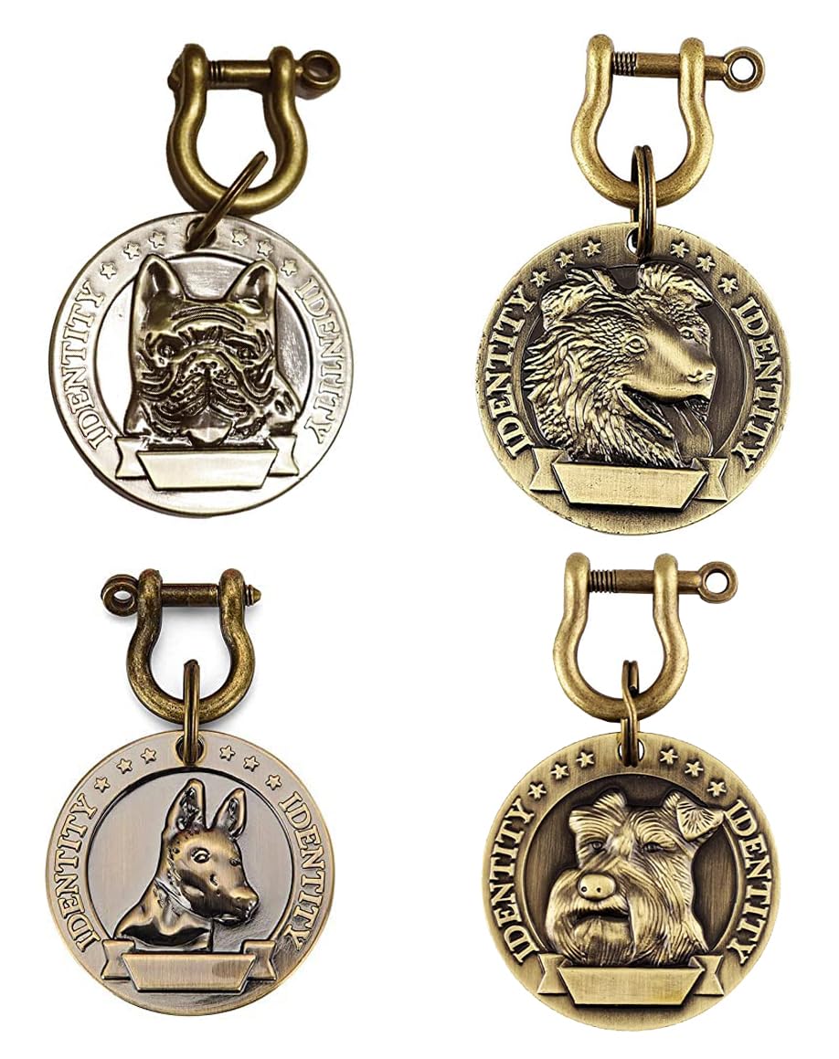 Woofy Pet Antique Gold Collar Charm Brass Tag Round Imported Collar Charm for Puppies & Dog (Pack Of 1) (B0BTT657RH) Amazon Price History, Amazon Price Tracker
