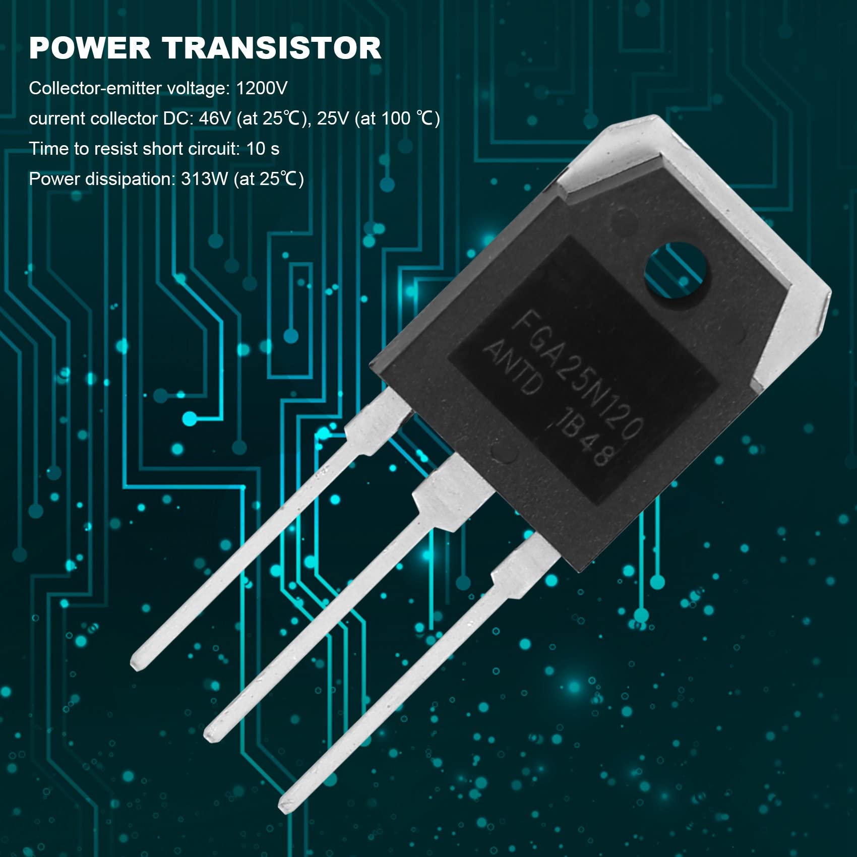 IGBT Transistor de puissance FGA25N120 1200 V 313 W