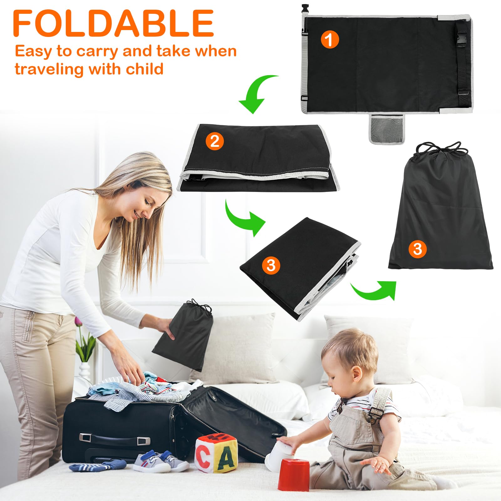 Letto da viaggio per bambini aereo amaca portatile gambe estensione regolabile