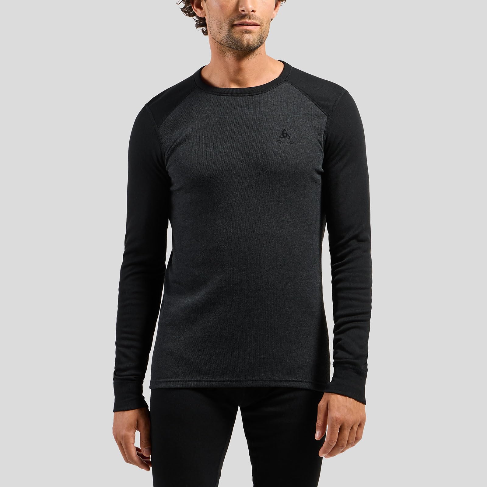 Odlo Active WARM Special Set, Black Black - Dark Grey Melange - XL