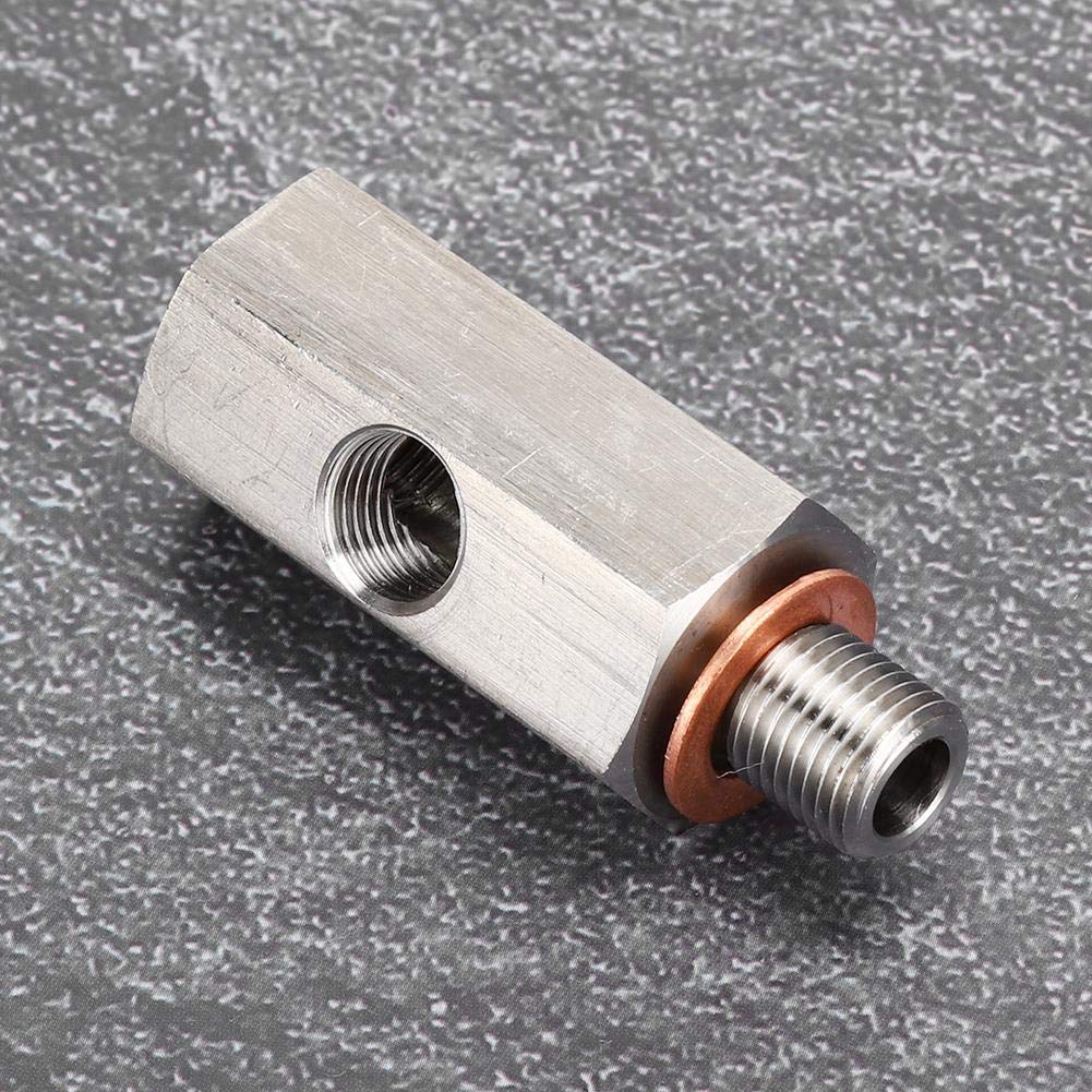 Adattatore NPT Aramox Da Maschio A Femmina - Tee Tre Vie 1/8" Per Sensore Pressione Olio, Acciaio Inossidabile - Foto 6