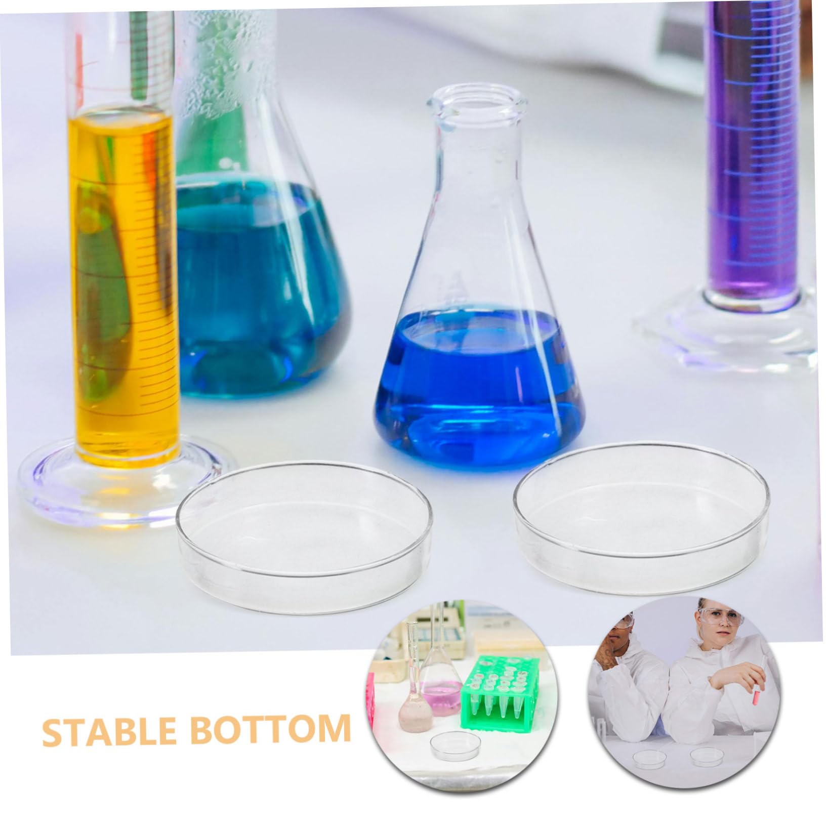 5 Pezzi Piastre Da Laboratorio Piastre Di Petri Vuote Di Petri Trasparenti Di Per Cellulari Da Laboratorio Da Di