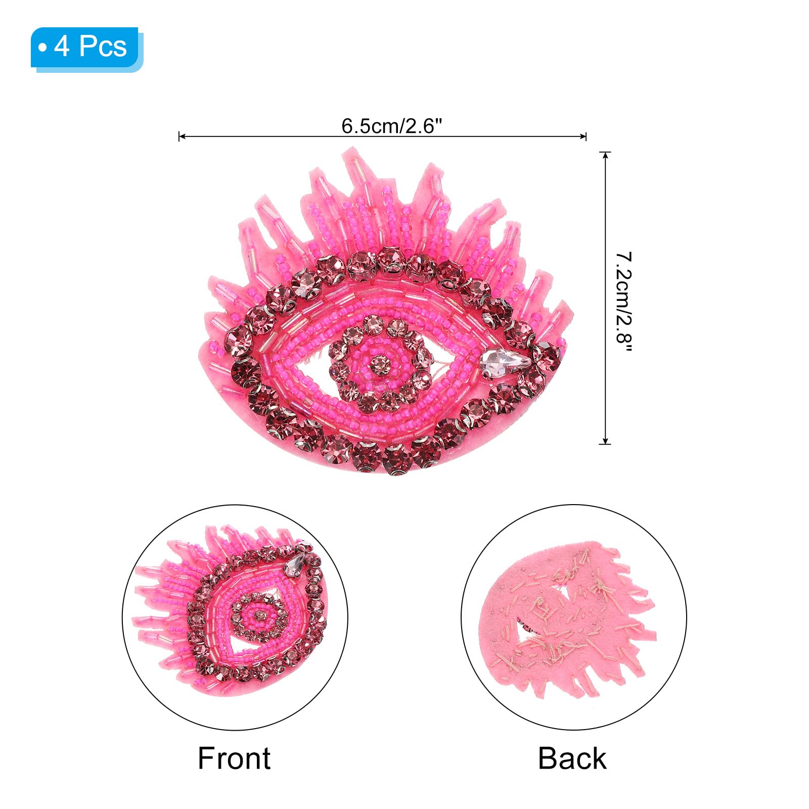 PATIKIL Evil Eyes Rhinestone Patches - Image 2