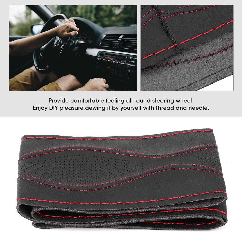 Cubierta De Cuero Para Volante, Agujas E Hilos, Kit De Brico