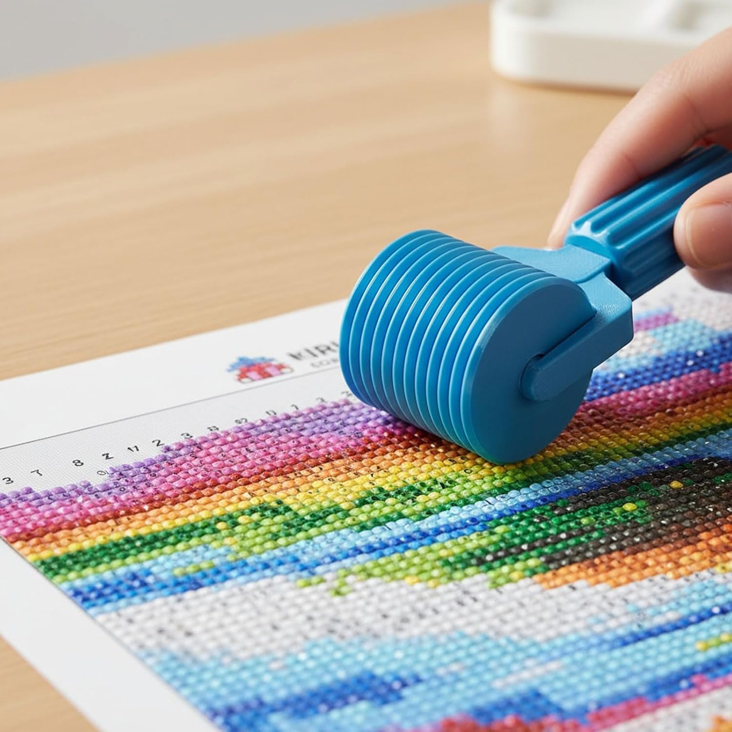 Rullo per pittura a diamante, confezione da 2 strumenti per lisciare gli strass, kit artistico 5D fai da te, accessori per progetti artigianali