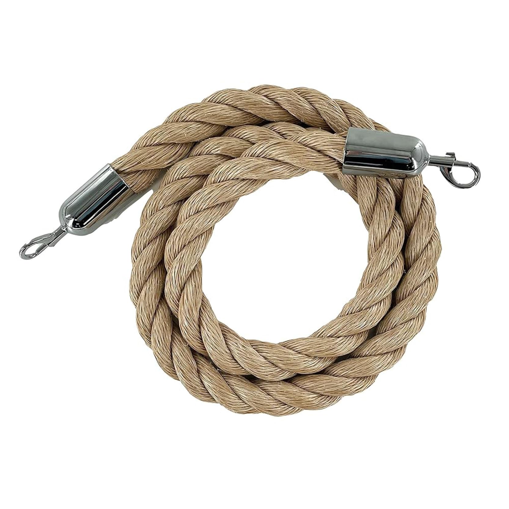 Corde De Poteau Torsadée,Corde de Barrière,Corde Barriere avec Crochet,pour Les Cinémas, Les Grandes Ouvertures, Les Hôtels(Size:3ft)