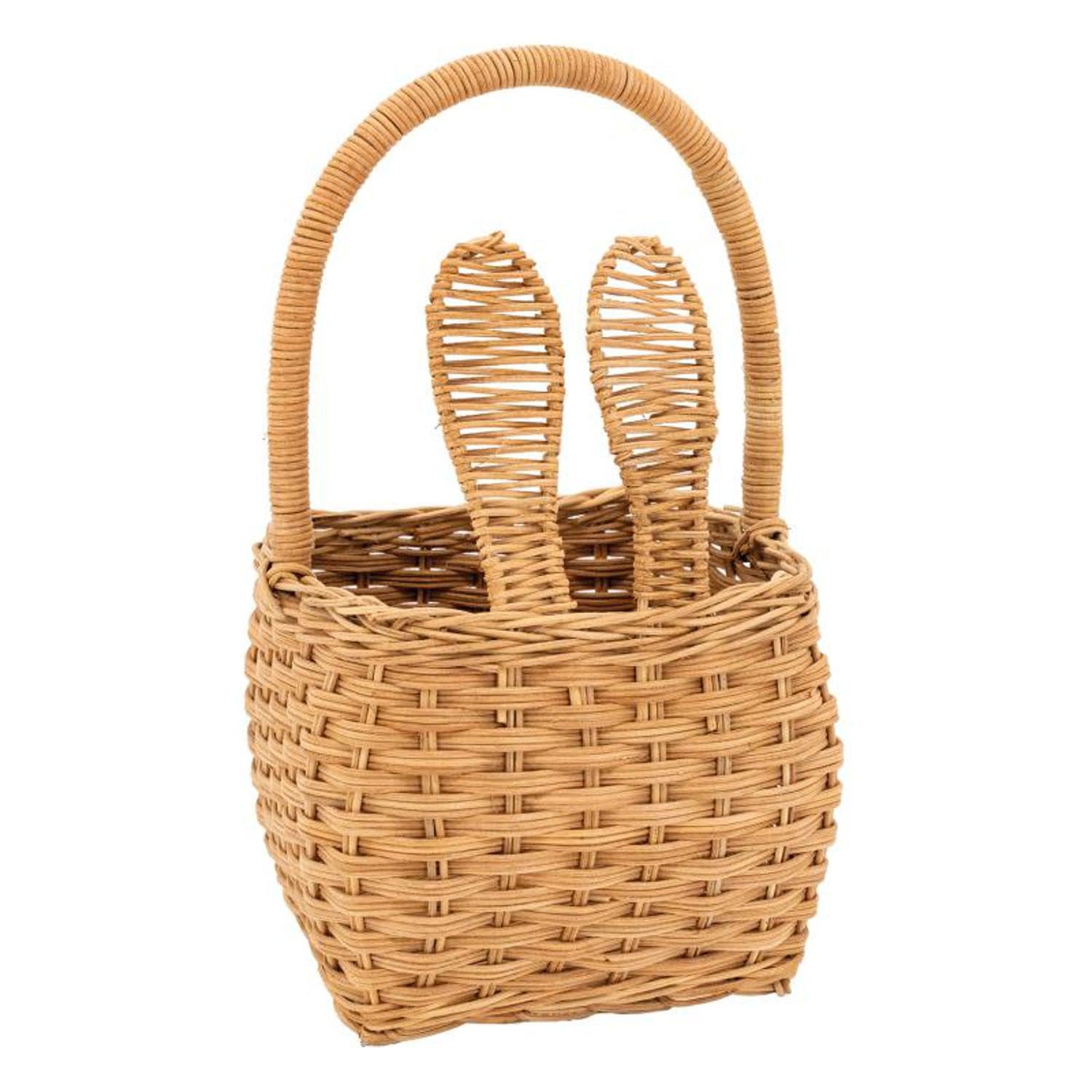 Panier enfant en rotin naturel AUBRY GASPARD rectangulaire avec anse