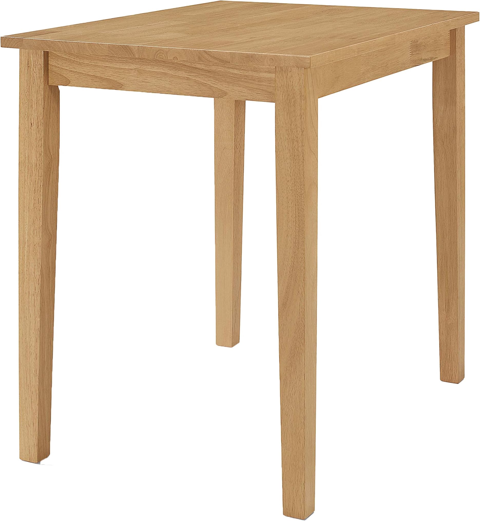 MU RONG Solid U.S.A Red Oak Small Round Walnut Color Dining Table ...