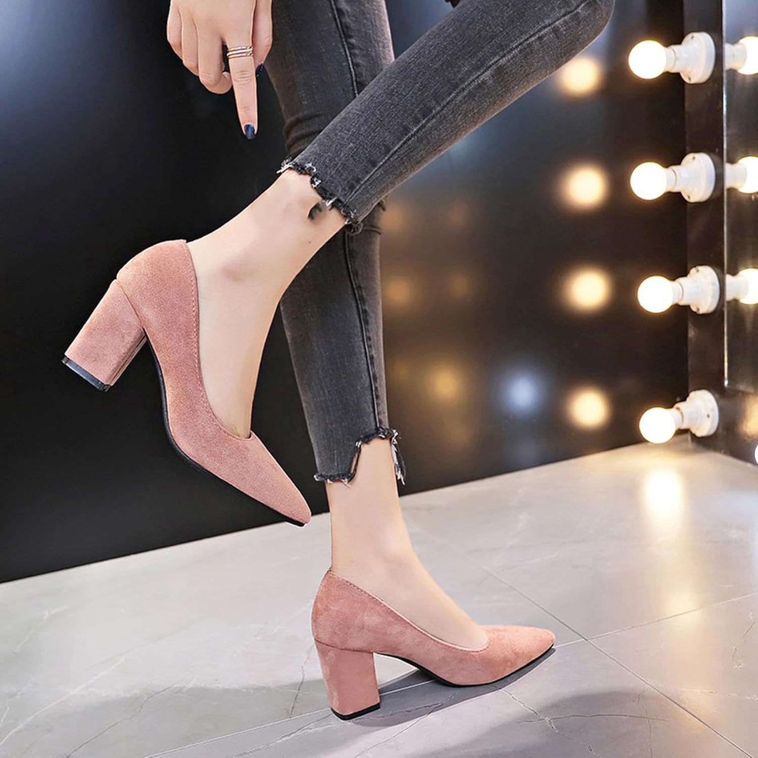 [HIFEOS] パンプス ぱんぷす 走れる 痛くない 疲れにくい 立ち仕事 レディース 黒 ハイヒール ビジネスシューズ オフィス