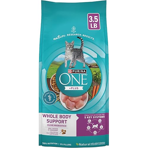 Purina ONE Plus Whole Body Support with Chicken Dry Cat Food - 3.5 lb. Bag