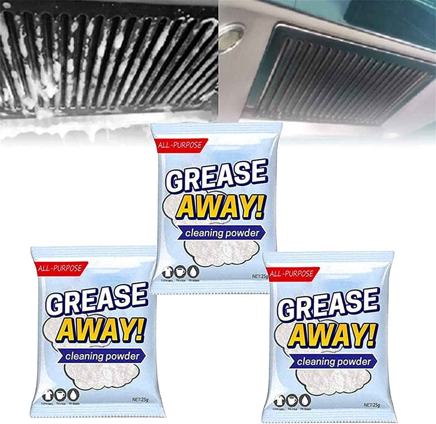 Grease Away Powder Cleaner, Multifunctional Cleaning Powder