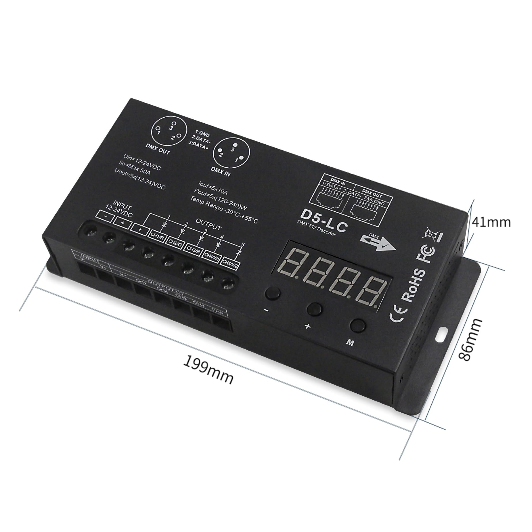 Snapklik.com : High Power Dmx Led Controller Led DMX 512 Decoder Dimmer ...