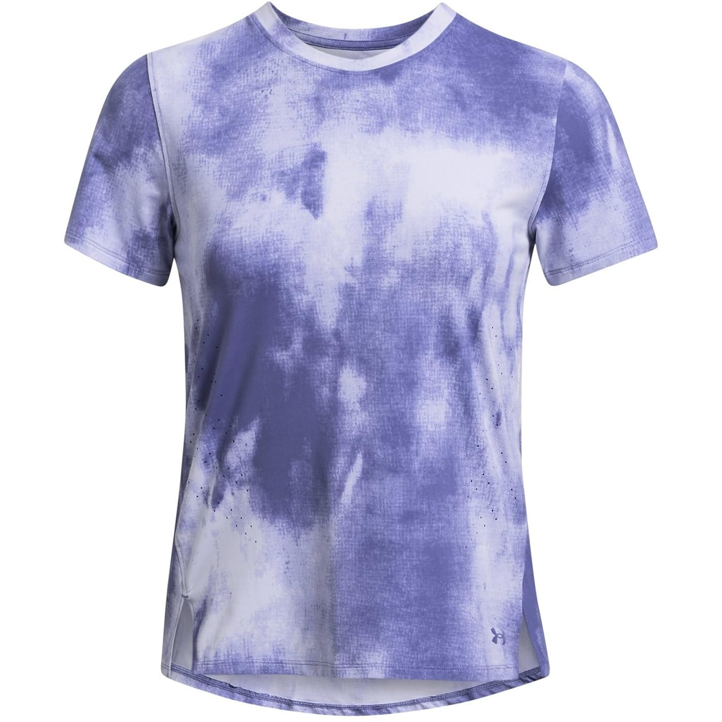 Under Armour Womens Ua Launch Elite Printed Ss Running Top Purple 12