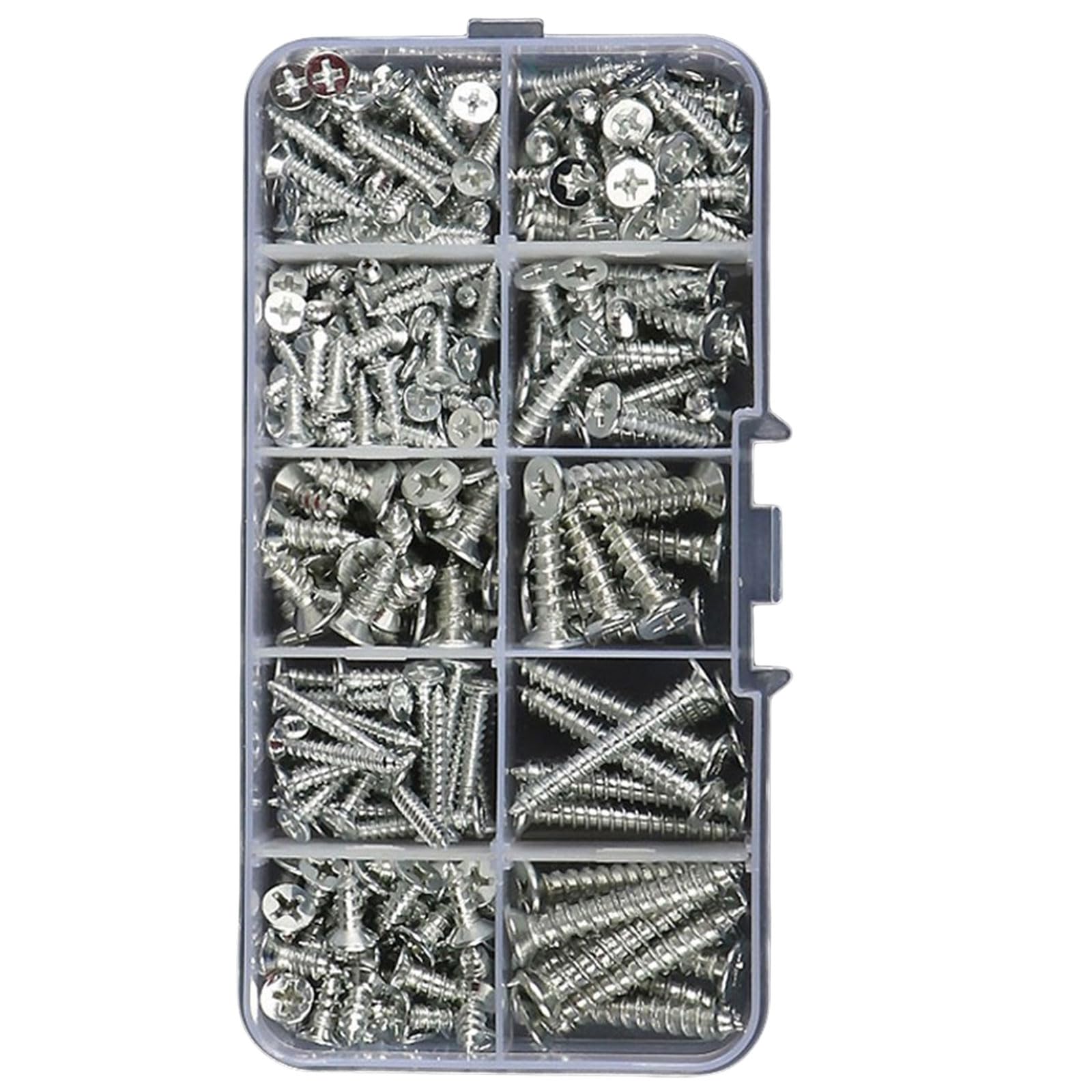 Metal Screw Set Fastening Screws Stable Screw Selection Nails Fastener Nut Upgrades for Multifunction Tool Application Organizers Set