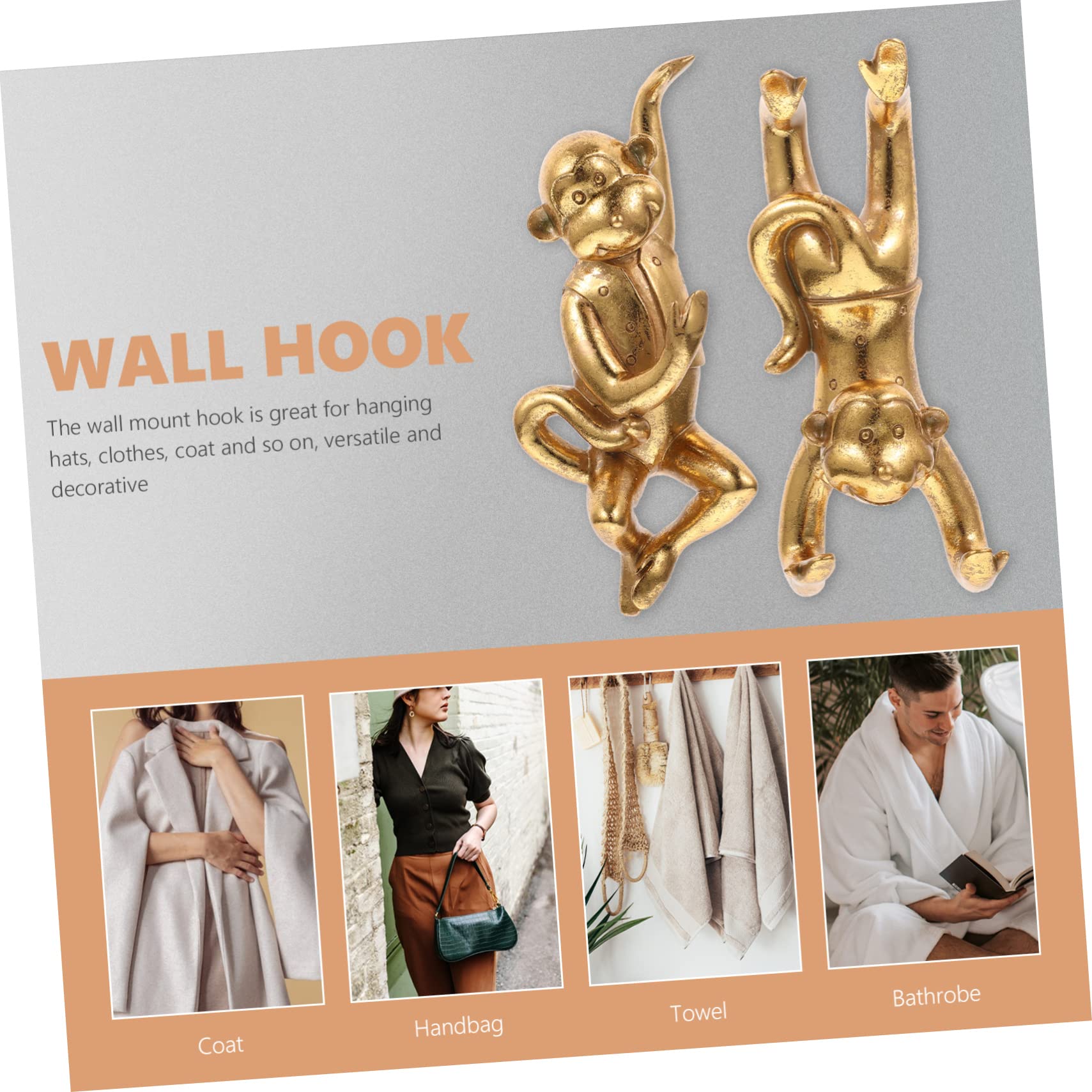 TOPBATHY Ganchos Adhesivos Sin Perforaciones Decorativos Para Casa De Ganchos De Animales Para Colgar Prendas y Accesorios