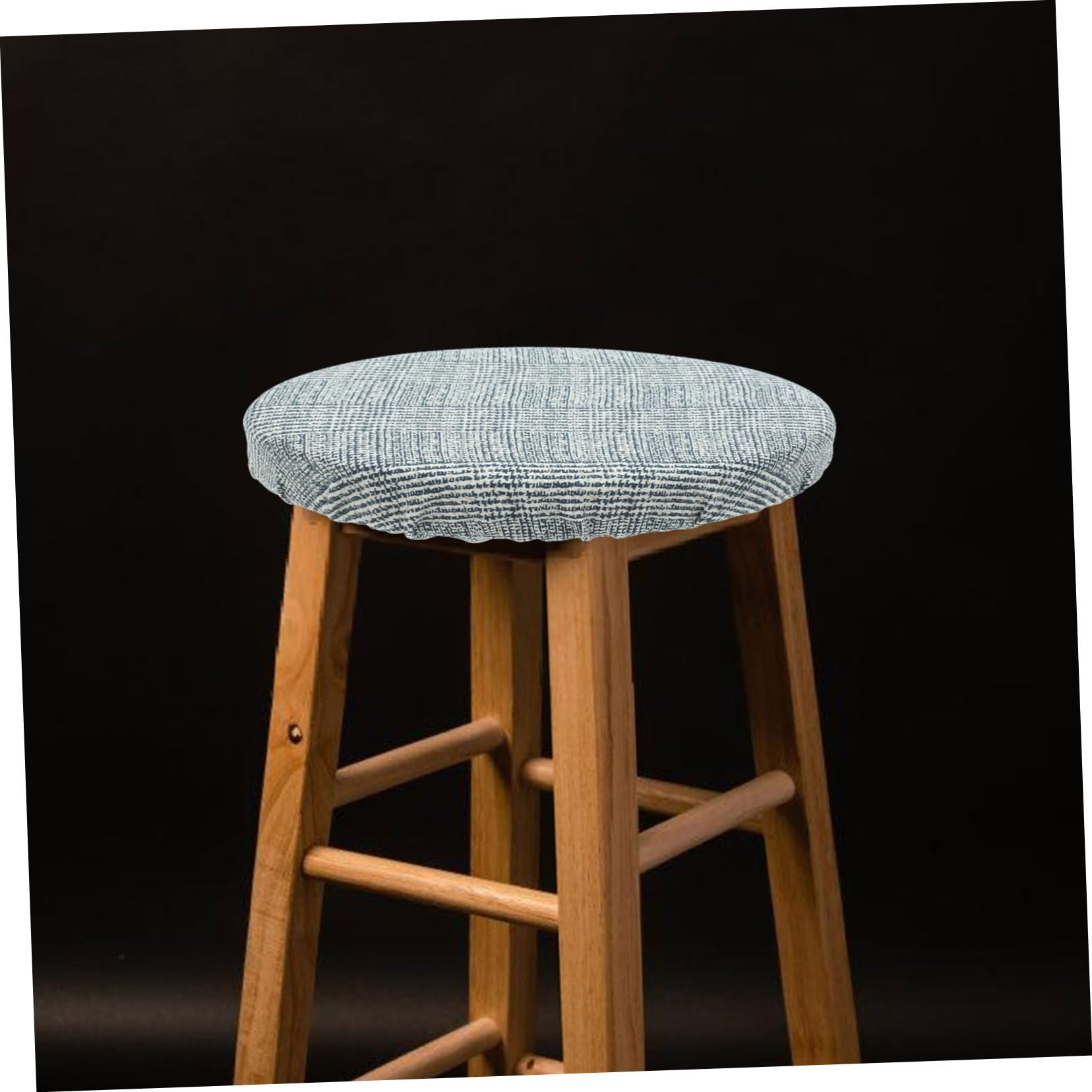 Stoelhoezen voor barstoelen, rekbaar, 2 stuks, universeel, barkruk met rugleuning, hoes voor barstoel, voor pub, keuken, café (crème, 2 stuks