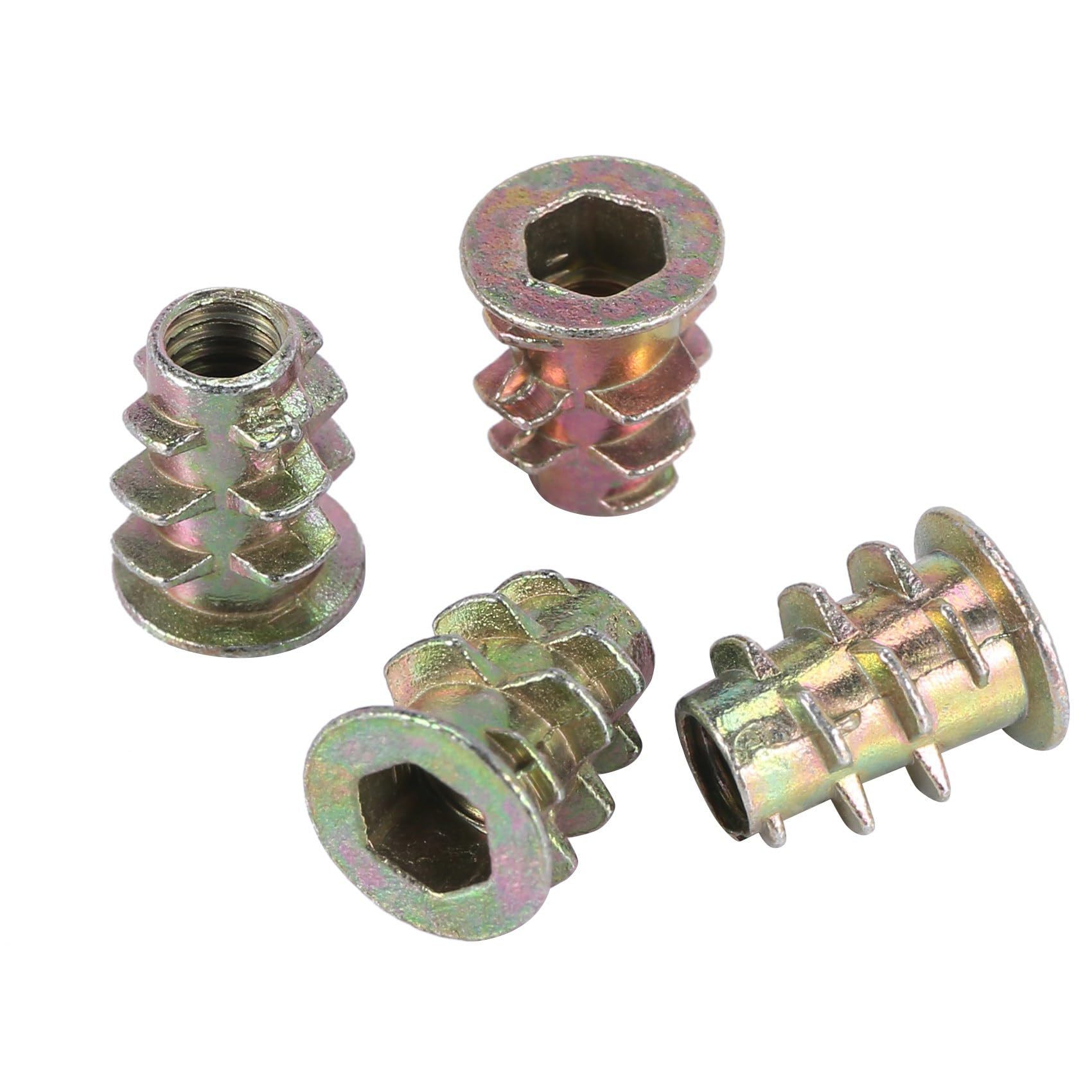 M4x10mm Vite A Dado Interfaccia Filo di Inserimento 120 Pezzi per Mobili In Legno