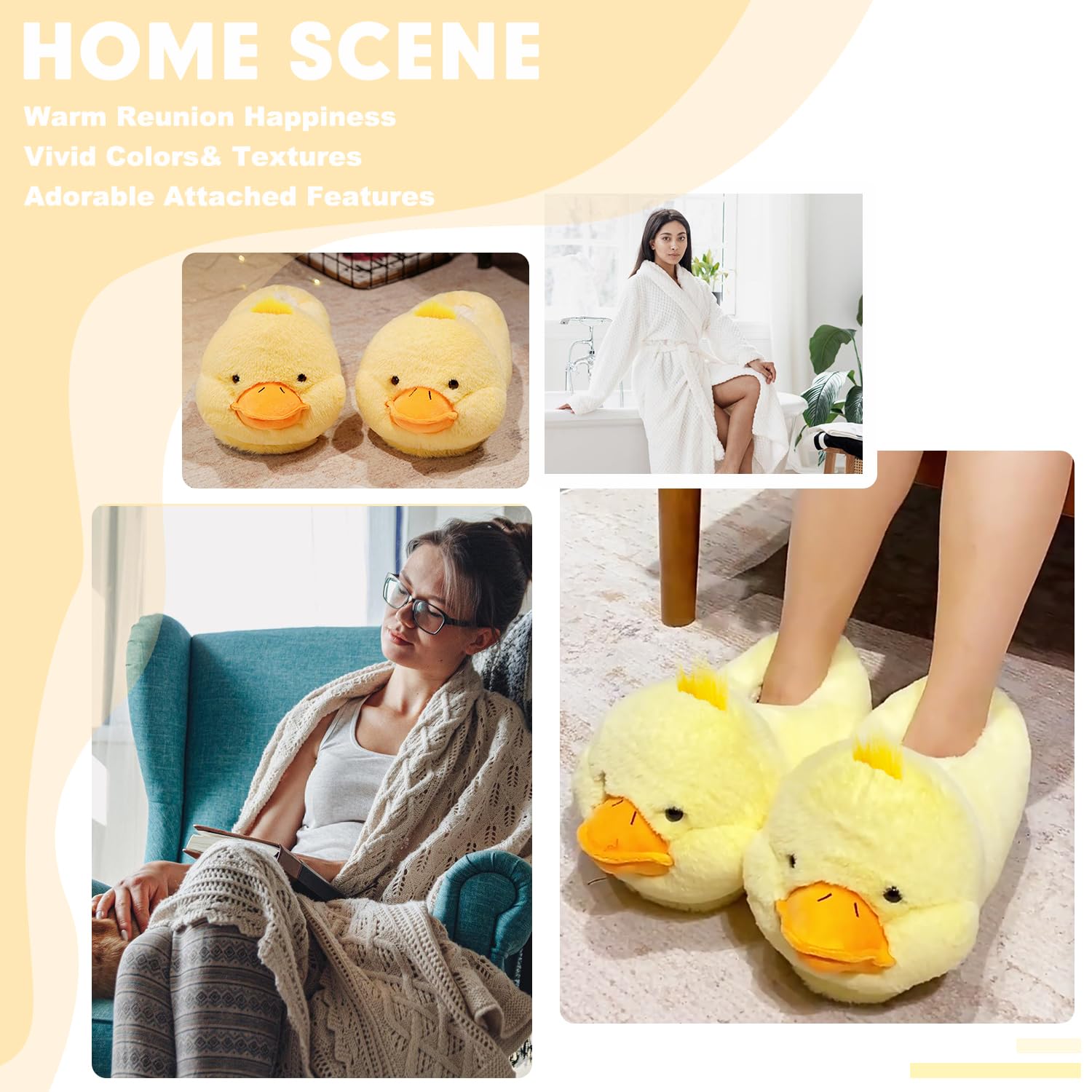 Lindas pantuflas de animales de granja para mujer – Zapatos de casa de felpa mullida para invierno, cachorros, perros salchicha, cerdo, vaca, zapatos de casa con forro cálido, suela antideslizante