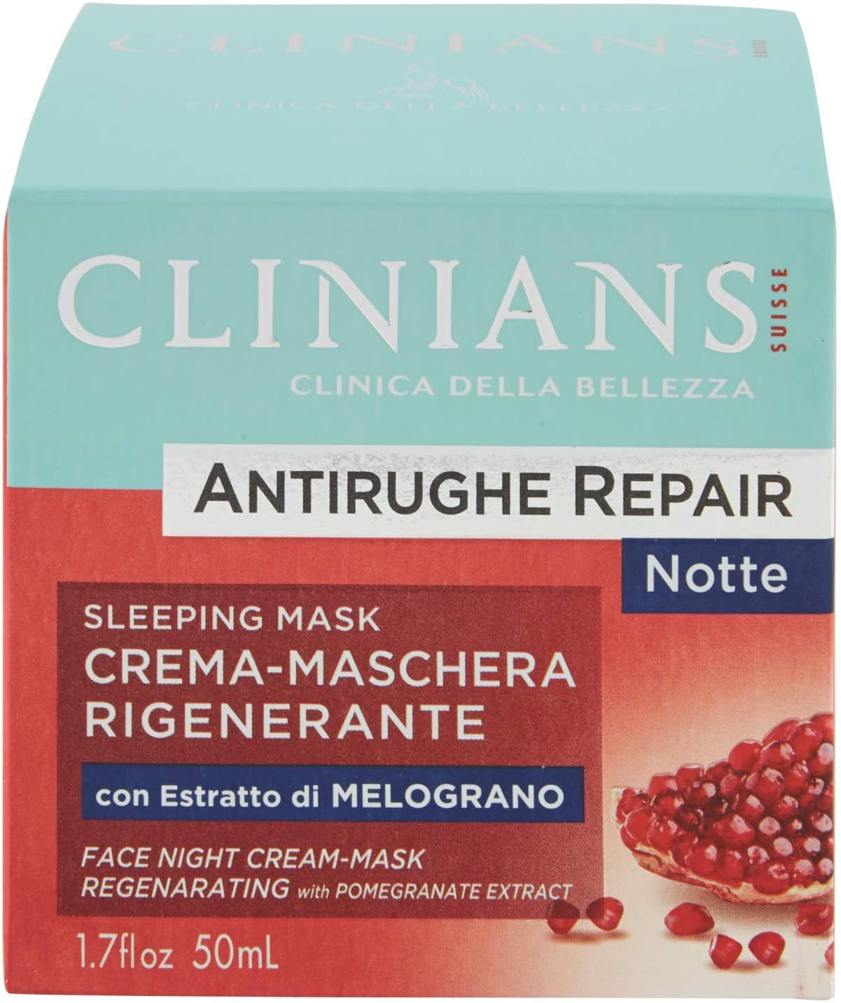CLINIANSAntirughe Quotidiana Regenerating Active Night Cream with Pomegranate Extract, 50 ml