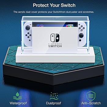 Nintendo Switch NS switch Atmost Amazon.com: KUNSLUCK Dust Cover with 16 LED Colors Light