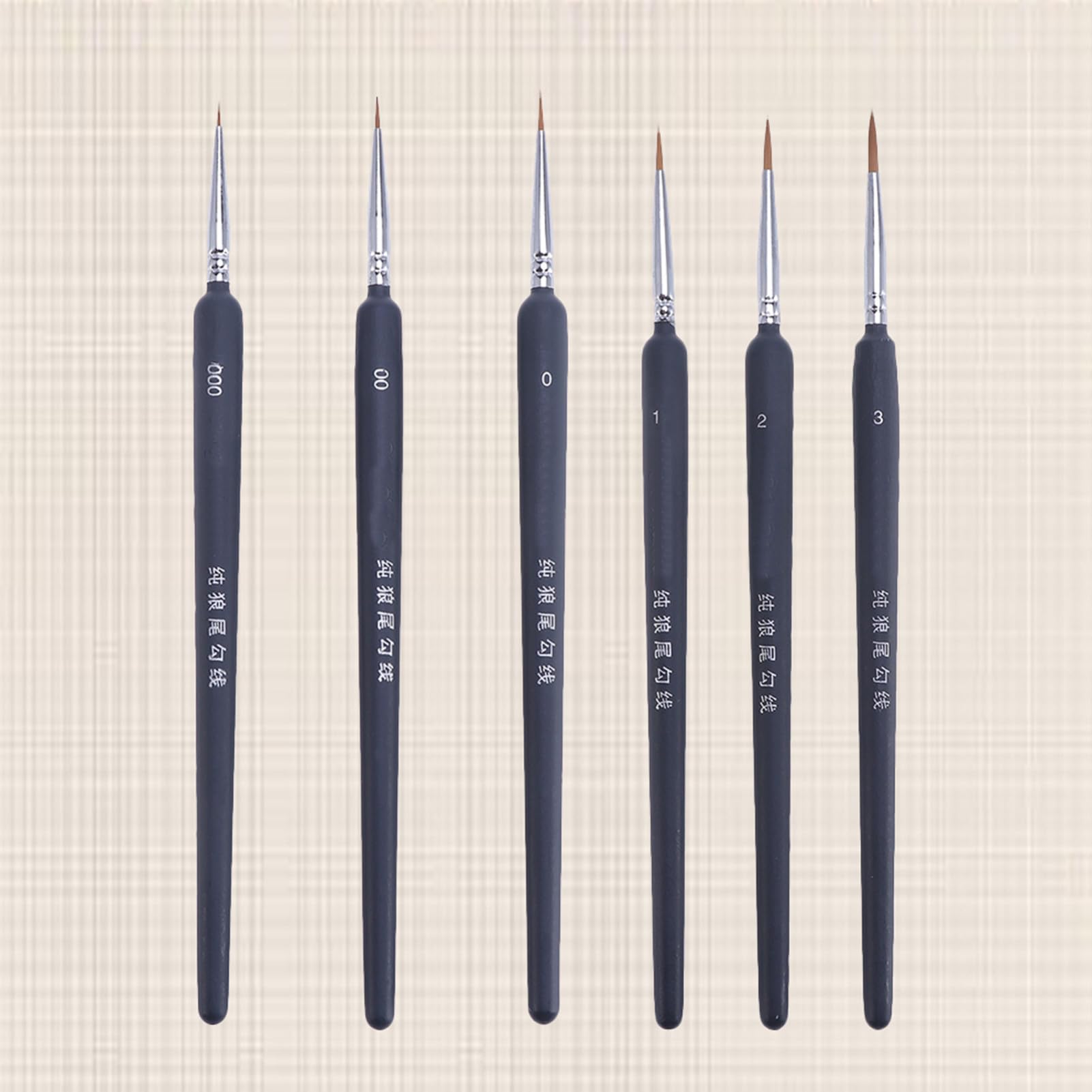 LIFKOME Juego de 6 Pinceles de Acuarela de Pelo de Comadreja para Detalles Finos, Portátiles y Ligeros, Ideales para Pintura Artística y Dibujo Preciso