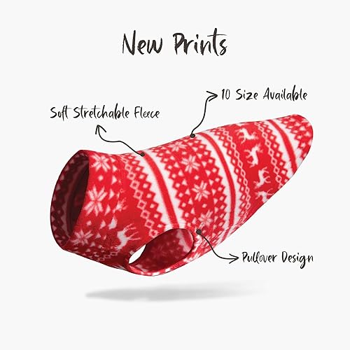 Miniatura 3 de Gooby - Chaleco de forro polar elástico, chaqueta de forro polar para perros, suéter de estilo pullover, azul argyle, 3XL