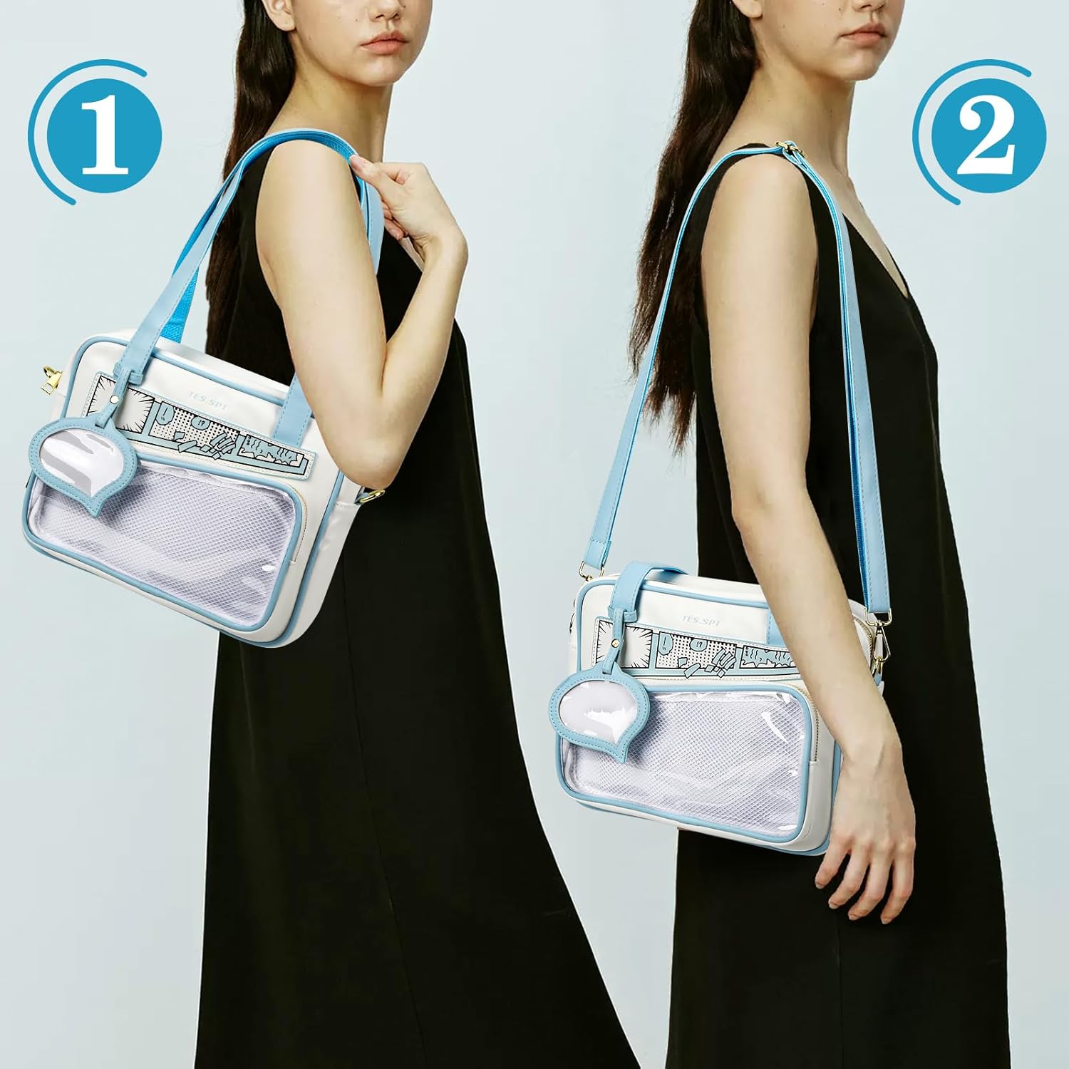 Ita Bag Crossbody Cute Small Pin Purse Kawaii Anime Messenger Bag for Women