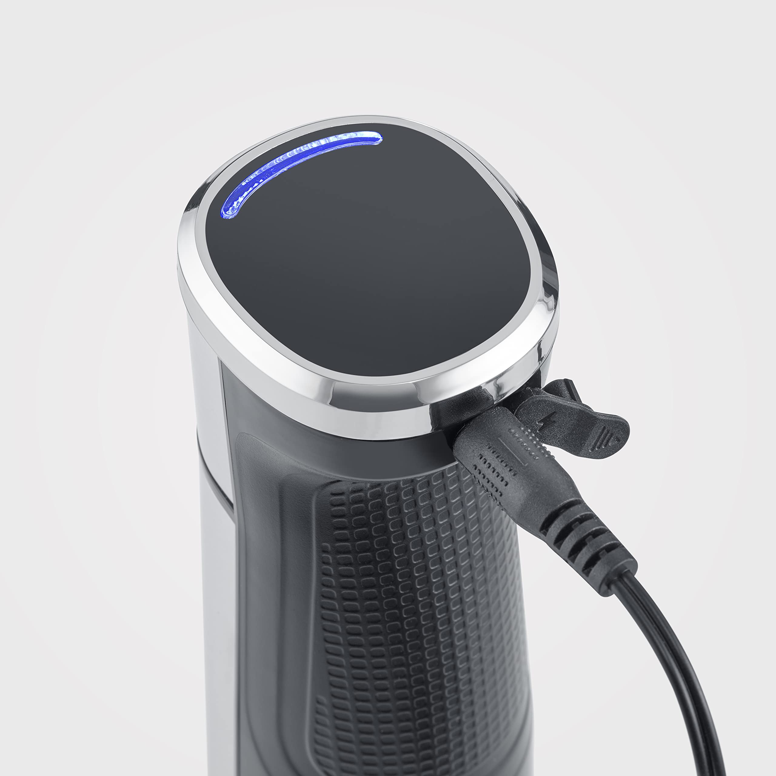 SEVERIN Frullatore a Immersione Senza Fili, 100W, 14.000 giri/min, Ricarica Rapida, Asta Removibile, con Frusta, Tritatutto, Schiacciapatate Incluso, BPA Free, 6,5 x 6,5 x 40,0 cm, Nero/Inox - SM 3775