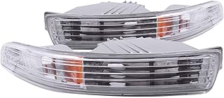 Anzo USA 511020 Acura Integra Chrome Euro w/Amber Reflector Bumper Light Assembly - (Sold in Pairs)