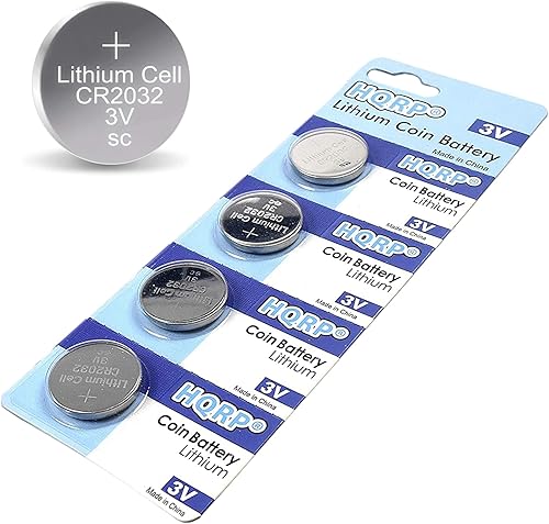 HQRP Paquete de 4 baterías CR2032 compatibles con sintonizador cromático de clip Boss TU-10 DB-12  DB-30