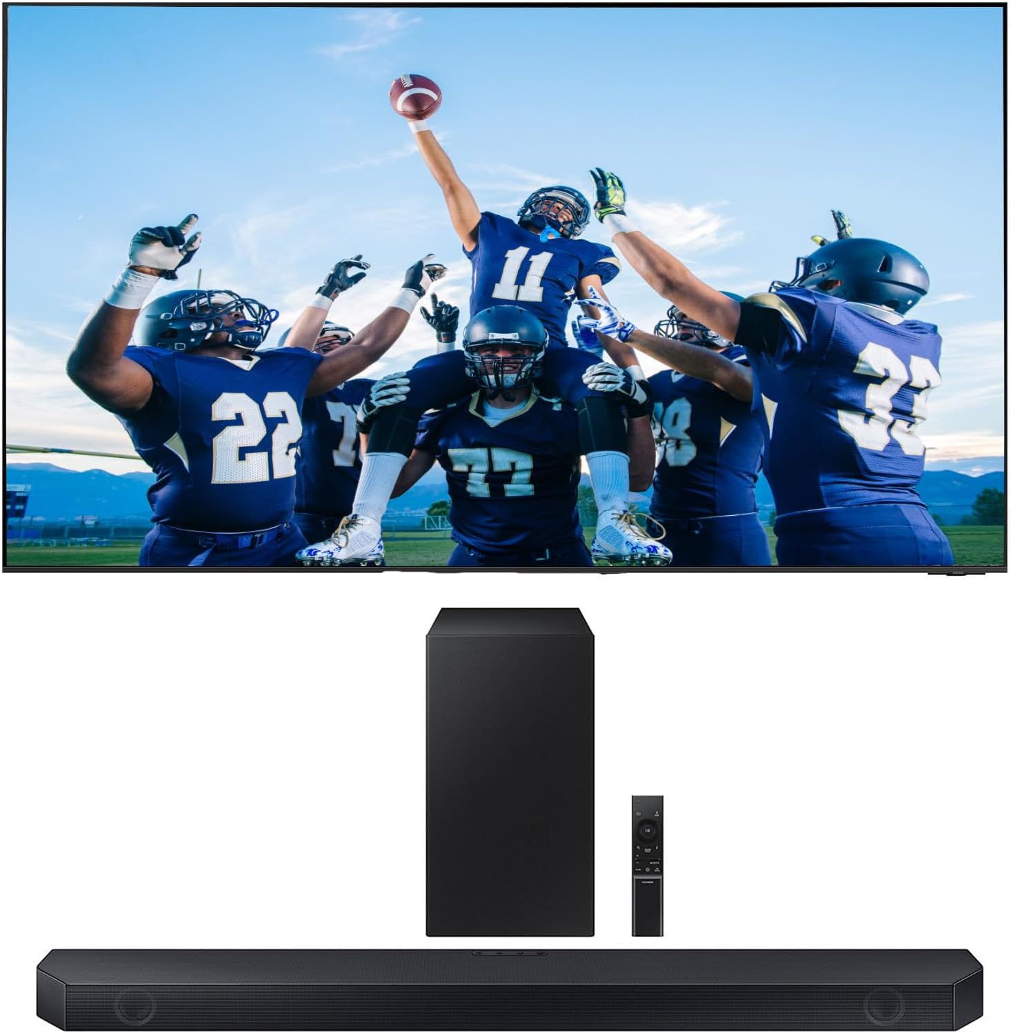 SAMSUNG QN85QN800CFXZA 85 Inch Neo QLED 8K Smart TV with Dolby Atmos with a HW-Q900C 7.1.2ch Soundbar and Subwoofer with Dolby Atmos (2023) SAMSUNG QN85QN800CFXZA 85 Inch Neo QLED 8K Smart TV with Dolby Atmos with a HW-Q900C 7.1.2ch Soundbar and Subwoofer with Dolby Atmos (2023)