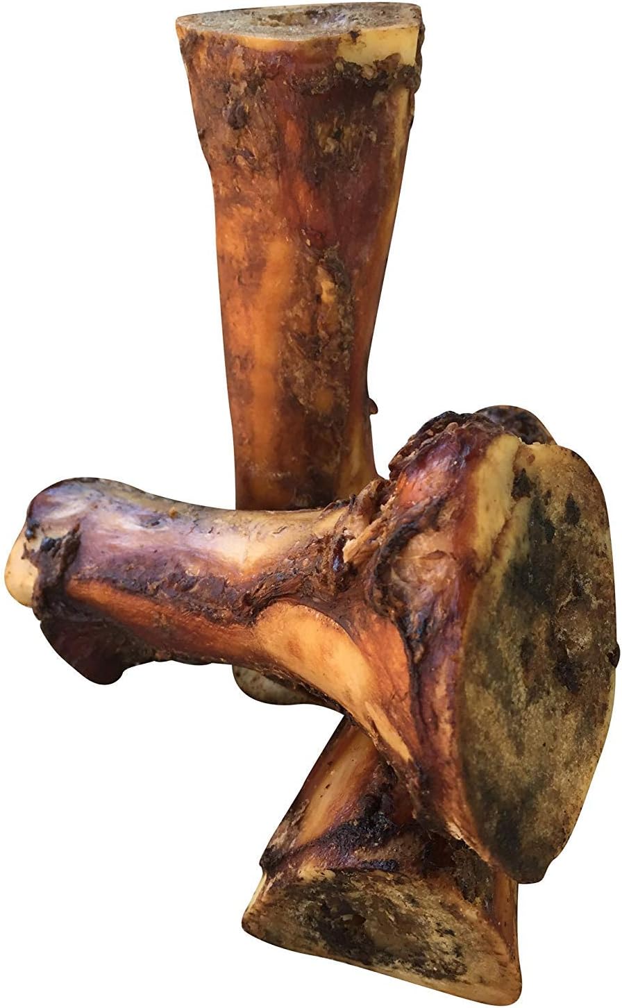Beef Marrow Large Dog Bones Long Lasting for Aggressive Chewers - USA Made Single Ingredient Champ Bones for Large Dogs Over 50 Pounds - 3 Pack