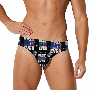 Low-Rise Mens Triangle Swim Briefs Elastic Waist Swimsuits for Beach & Pool Workouts