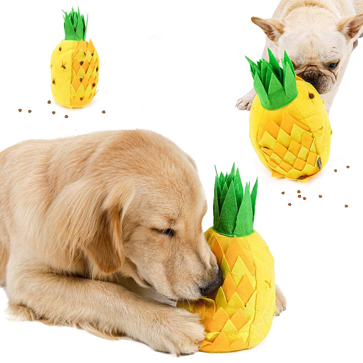 Amazon | 犬のためのかわいいパイナップルぬいぐるみきしむおもちゃ