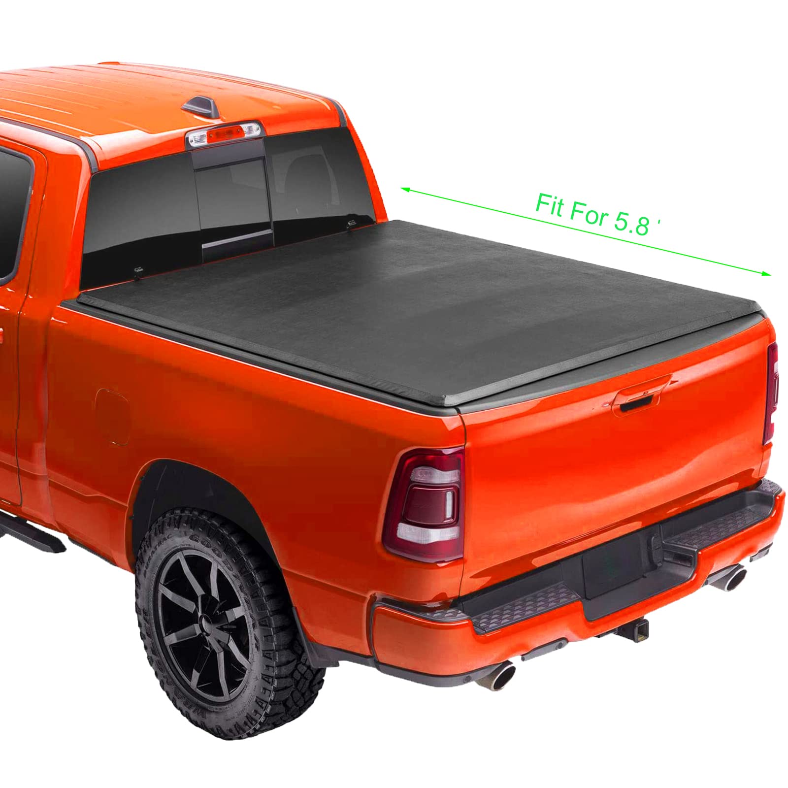 Photo 1 of vks Soft Lock & Roll-up Top Mount Tonneau Cover Assembly Fit 04-06 Chevy Silverado/GMC Sierra 1500 07 Classic Body Pickup 5.8ft Fleetside Bed Soft Roll Up 04-06 Silverado/Sierra 