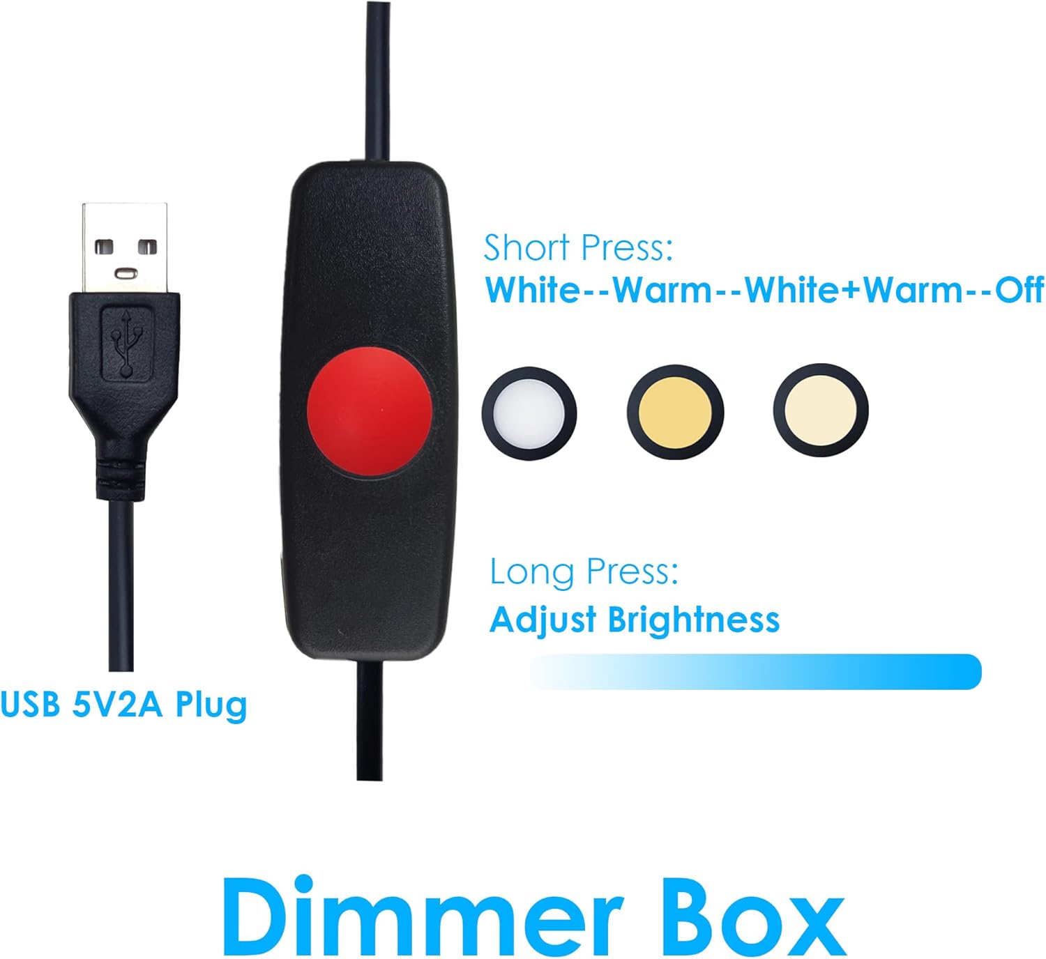 Microscope Light Illuminators LED Microscope Light Source USB for Laboratories (Temperture Ajustable)