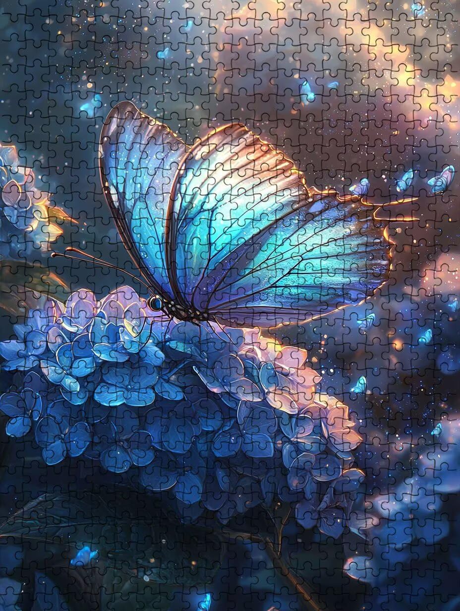 Puzzle 6000 elementów, kwiaty motyli dla dorosłych puzzle 6000, klasyczne puzzle, gra edukacyjna puzzle, niemożliwe wyzwanie, gra zręcznościowa dla całej rodziny, dekoracja ścian BXHZW4-382