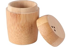 DOITOOL Bamboo Toothpick Dispenser: The Perfect Cotton Swabs Holder