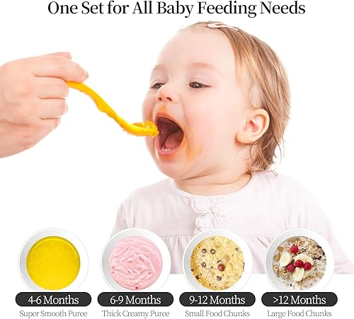 Miniatura 4 de Plodon Special Fun - Máquina de alimentos para bebés eléctrica de 6 cuchillas de 3 segundos directamente fresca para alimentos para bebés de súper