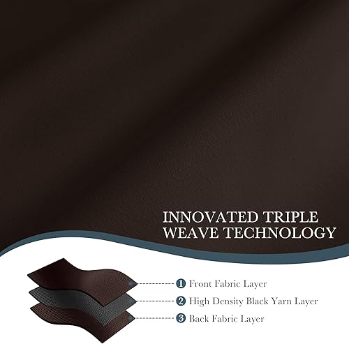 Miniatura 73 de PONY DANCE - Cortinas opacas aisladas térmicamente, set de 2 cortinas opacas con bolsillo para barra / pestaña trasera, paneles de cortinas opacas,