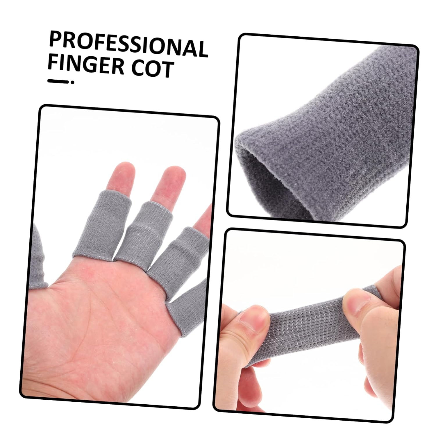 10pcs Basketball Finger Sleeves Multi-function Professional Reusable Breathable Comfortable Finger Protectors Cot for Sports Arthritis Gaming Tips Protector