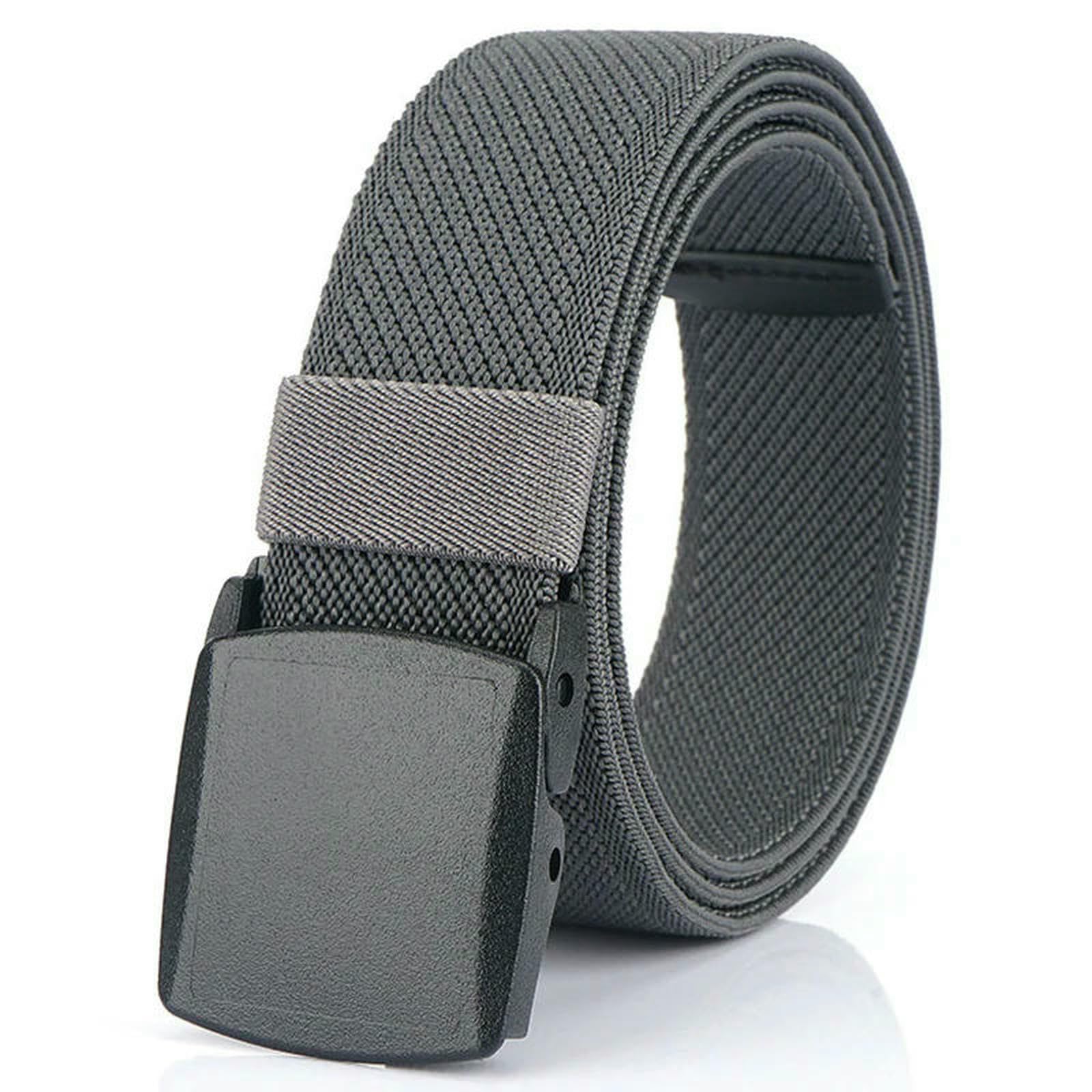 Ceinture élastique sans métal à boucle nylon robuste et extensible - 8