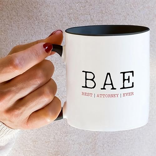 Miniatura 5 de Retreez Taza divertida  Best Attorney Ever BAE Lawyer - Tazas de café de cerámica de 11 onzas  Divertido, sarcasmo, sarcástico, motivacional,