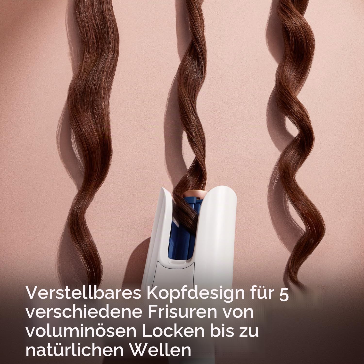 PHILIPS BHB968/00 SenseIQ automatic curler, 210 degrees, ceramic coating, white