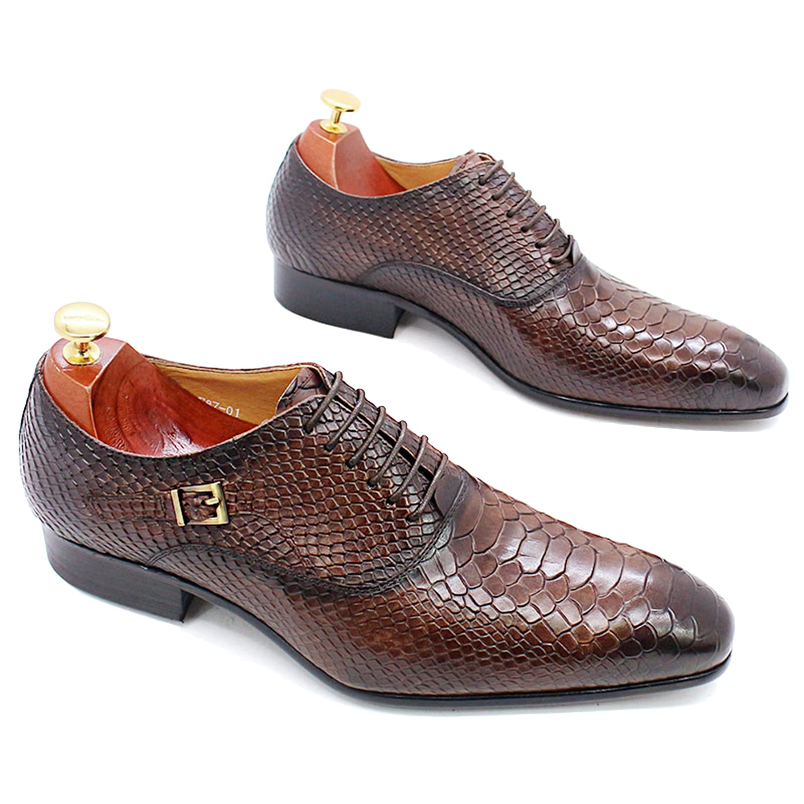 Handmade Men Brown Leather Brogue Derby Shoes, Office Shoes, Formal Shoes