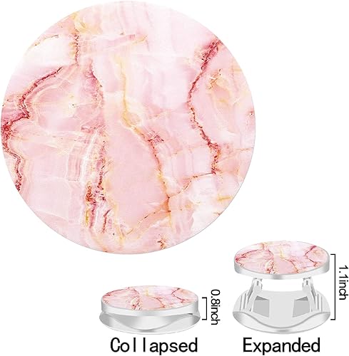Miniatura 2 de Soporte multifunción para teléfono celular, agarre expandible de mármol rosa dorado rosa y blanco para teléfonos inteligentes y tabletas (paquete de