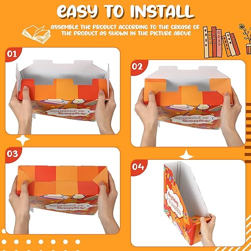 Miniatura 3 de Tatuo 30 unidades de soporte para archivadores de cartón, revistas, caja de almacenamiento, organizador de revistas, carpetas de almacenamiento de