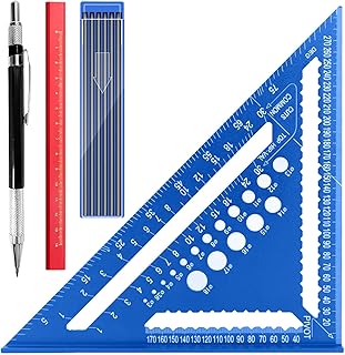 7 Inch Speed Square, Aluminum Alloy Carpenter...,