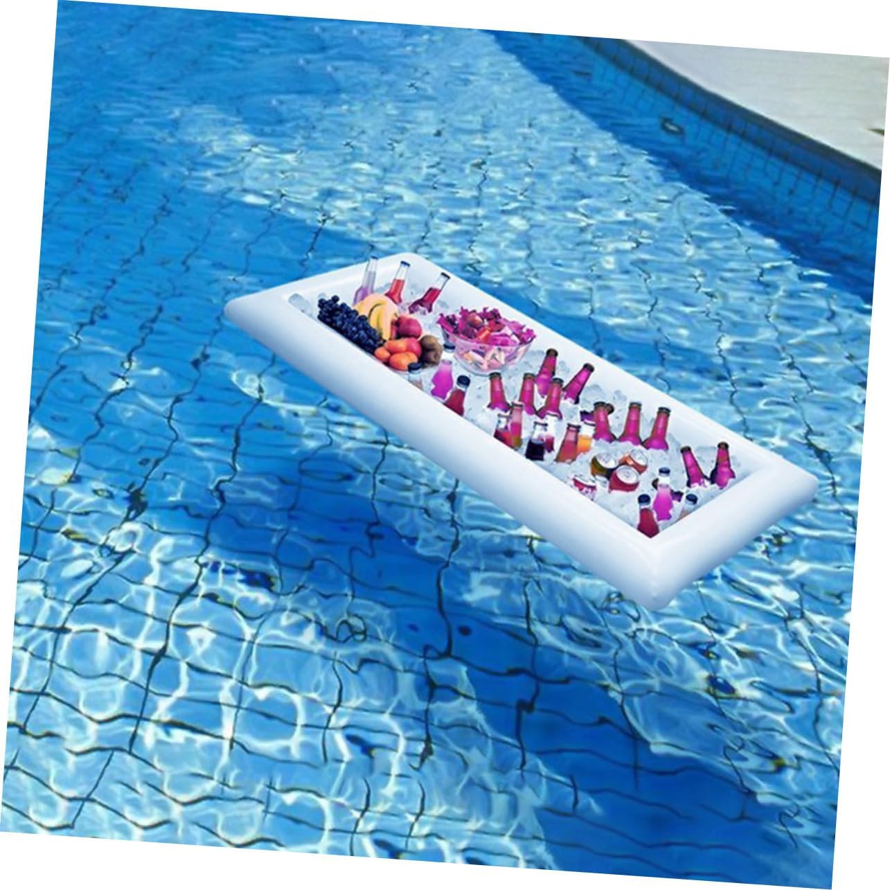 Zerodeko 1pc PVC Inflatable Bucket for Pool Ktv Bar Party Drain Plug Portable Design